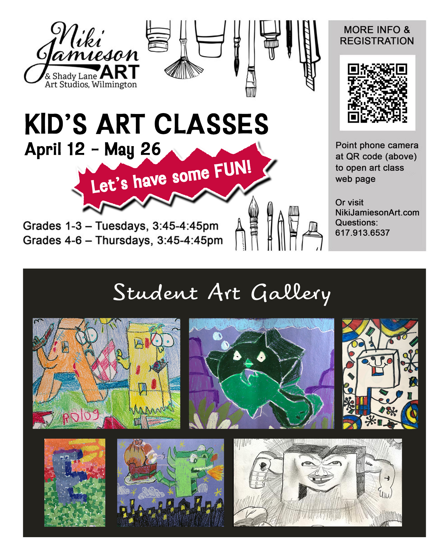 Art Class Registration is now Open